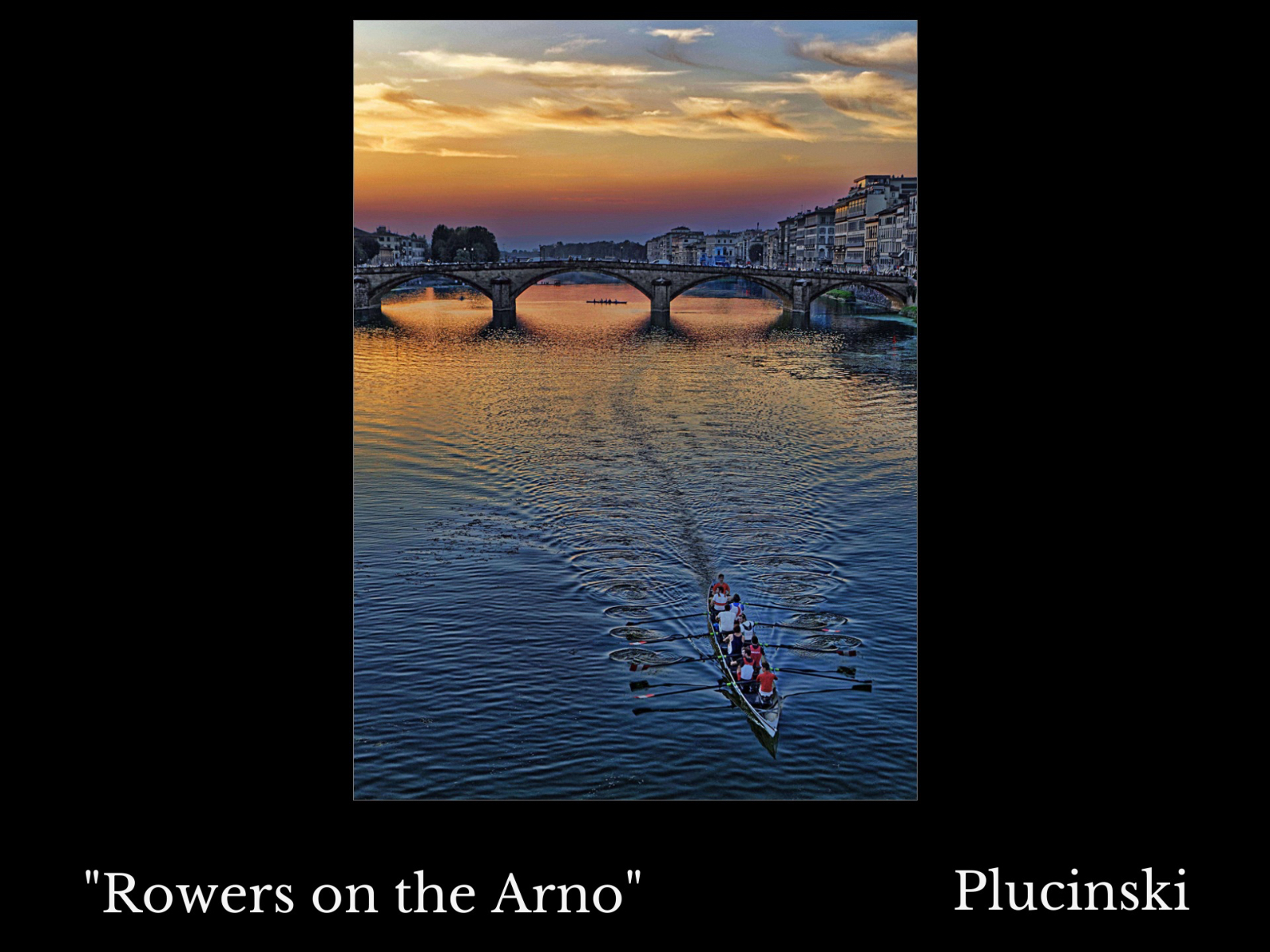 Rowers on the Arno  2026 MembersChoice framed