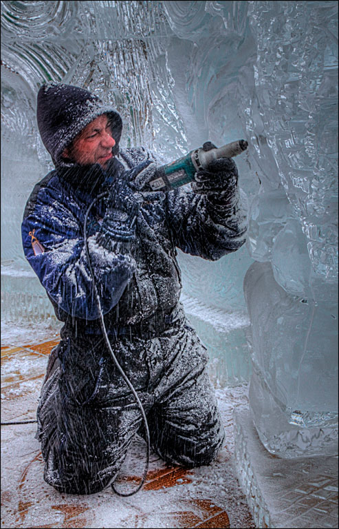 April 2011 Projected Image - Alda DeLorenzo - Carver of Ice