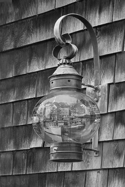 2012 Print - Peter O'Malley - Rockport Reflected in Lantern