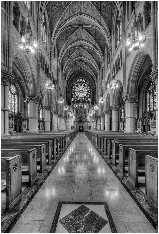 October 2013 Print - Martin Joffe - Newark Basilica #1